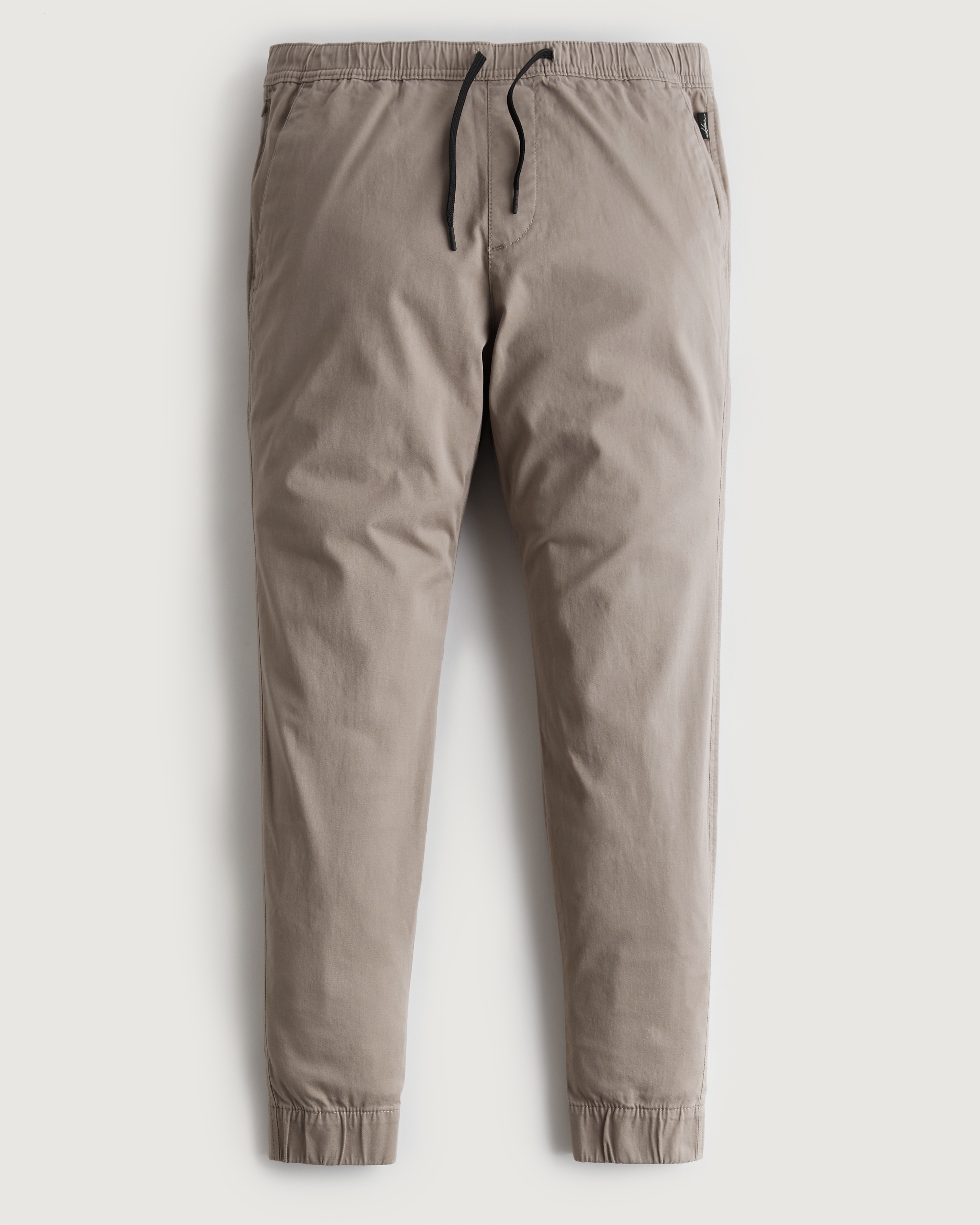 hollister twill joggers