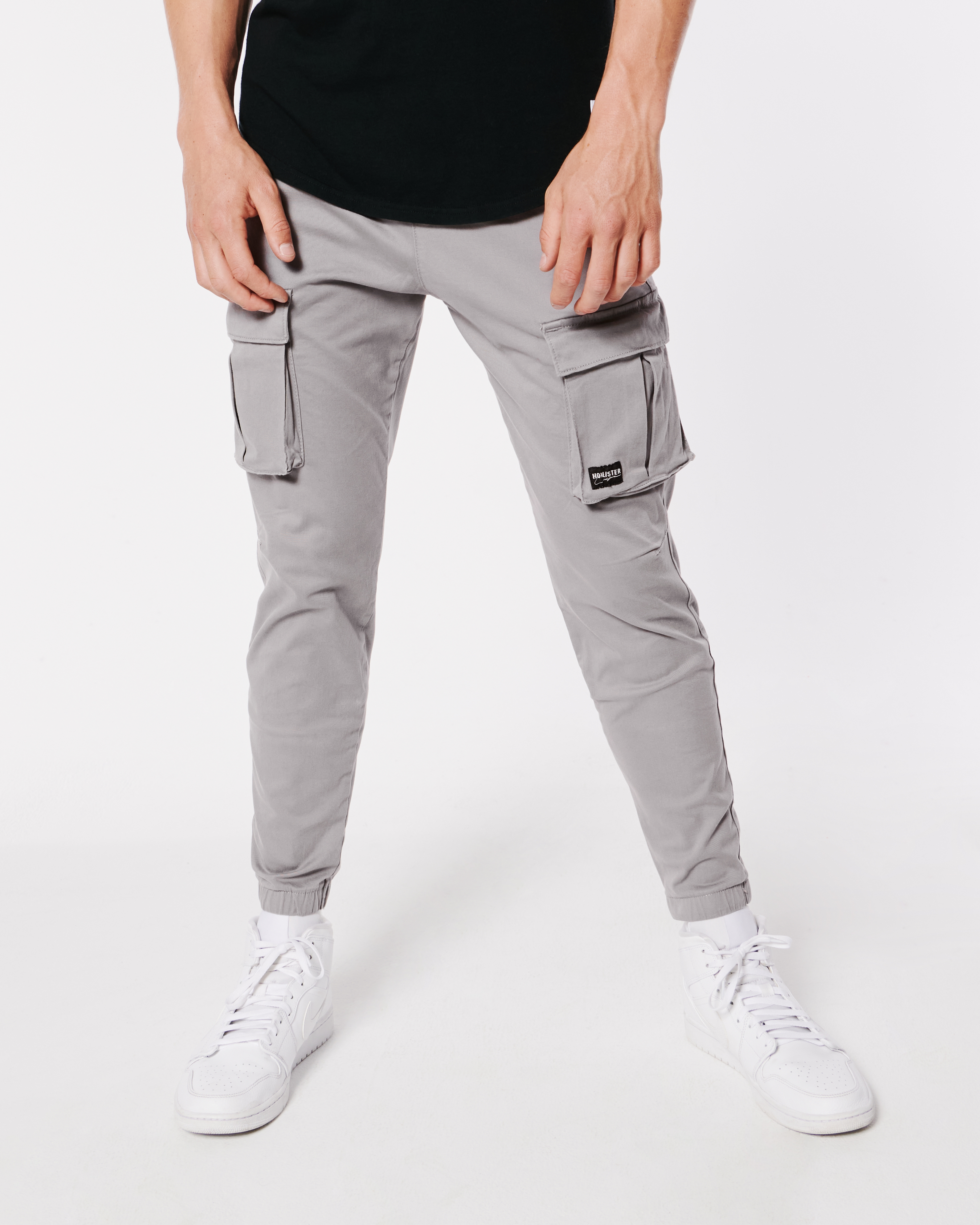 Hollister skinny best sale utility jogger pants