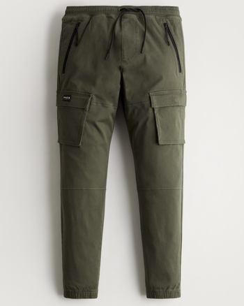 Hollister Skinny Jogger Cargo Pants Mens Large Green Advanced Stretch  Techwear