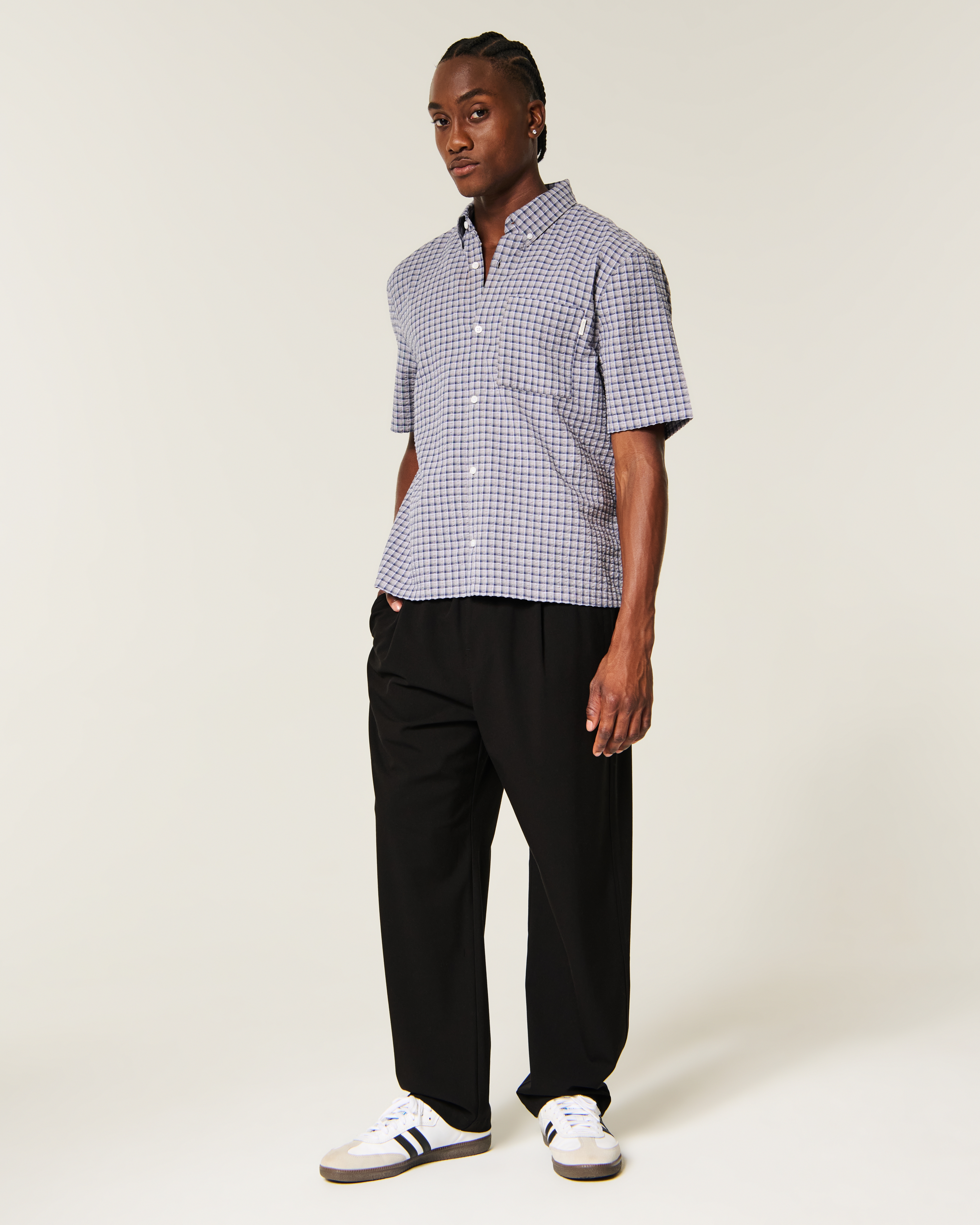 Baggy Menswear Pull-On Pants
