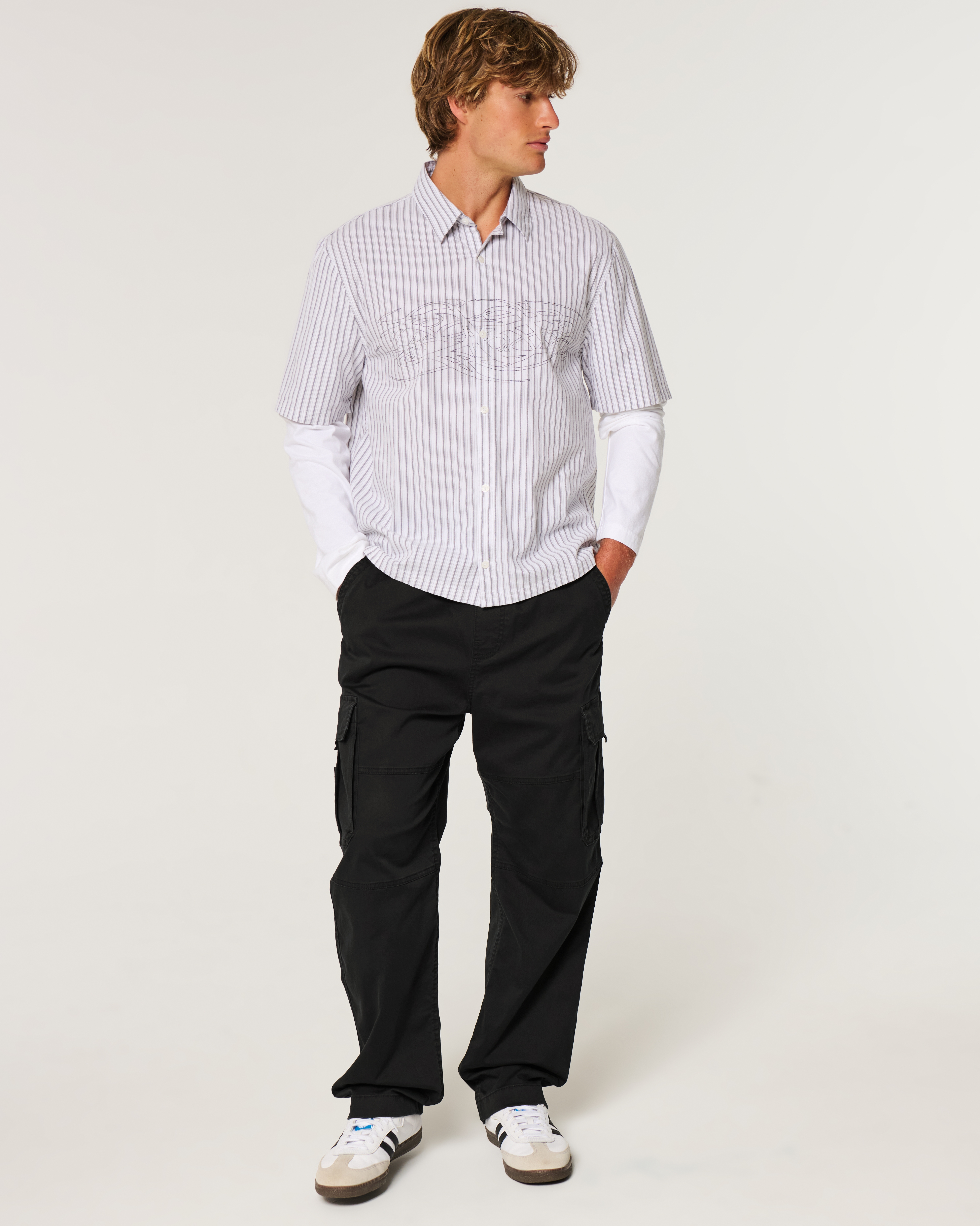 Baggy Pull-On Cargo Pants