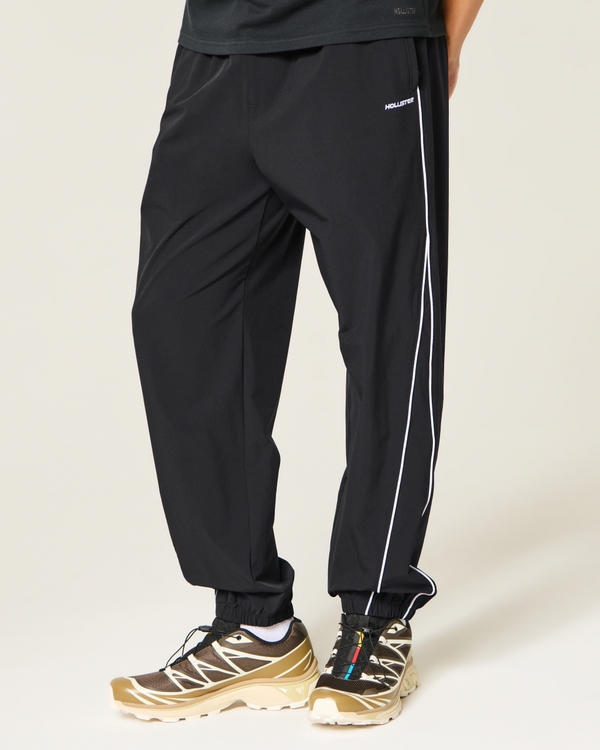 Baggy Cinch Track Pants, Black view 2