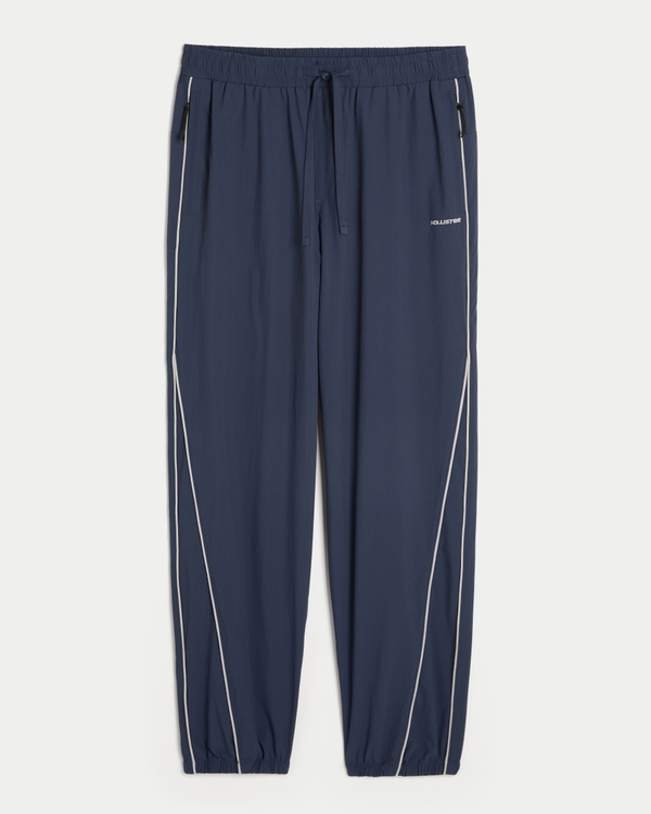 Baggy Cinch Track Pants, Navy view 1