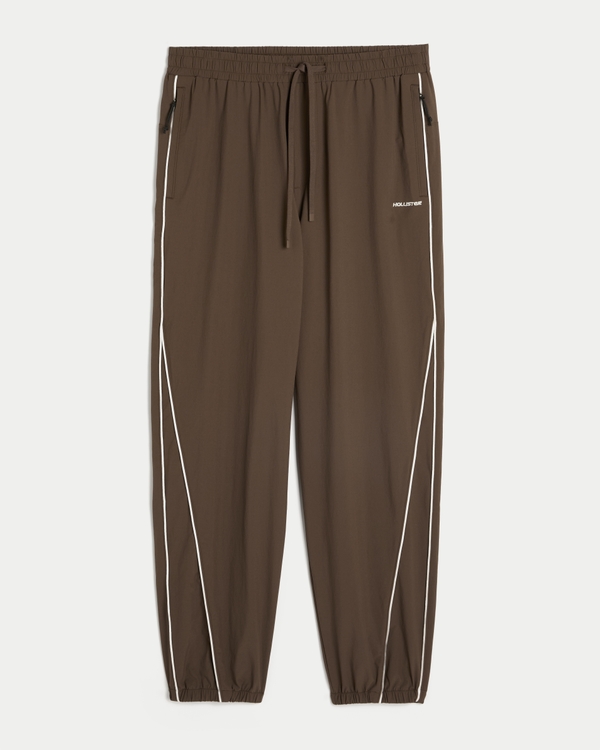 Baggy Cinch Track Pants, Brown view 1