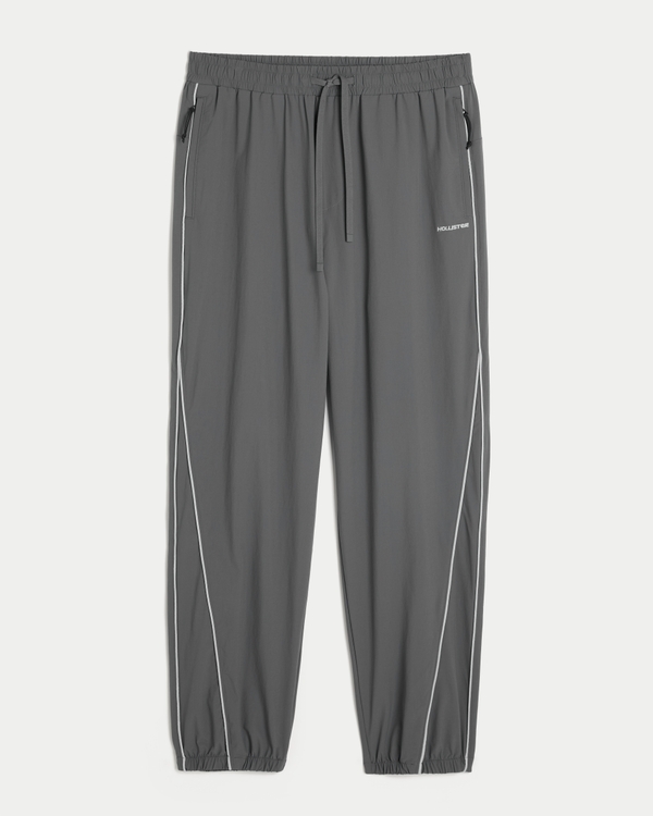 Baggy Cinch Track Pants, Dark Grey view 1