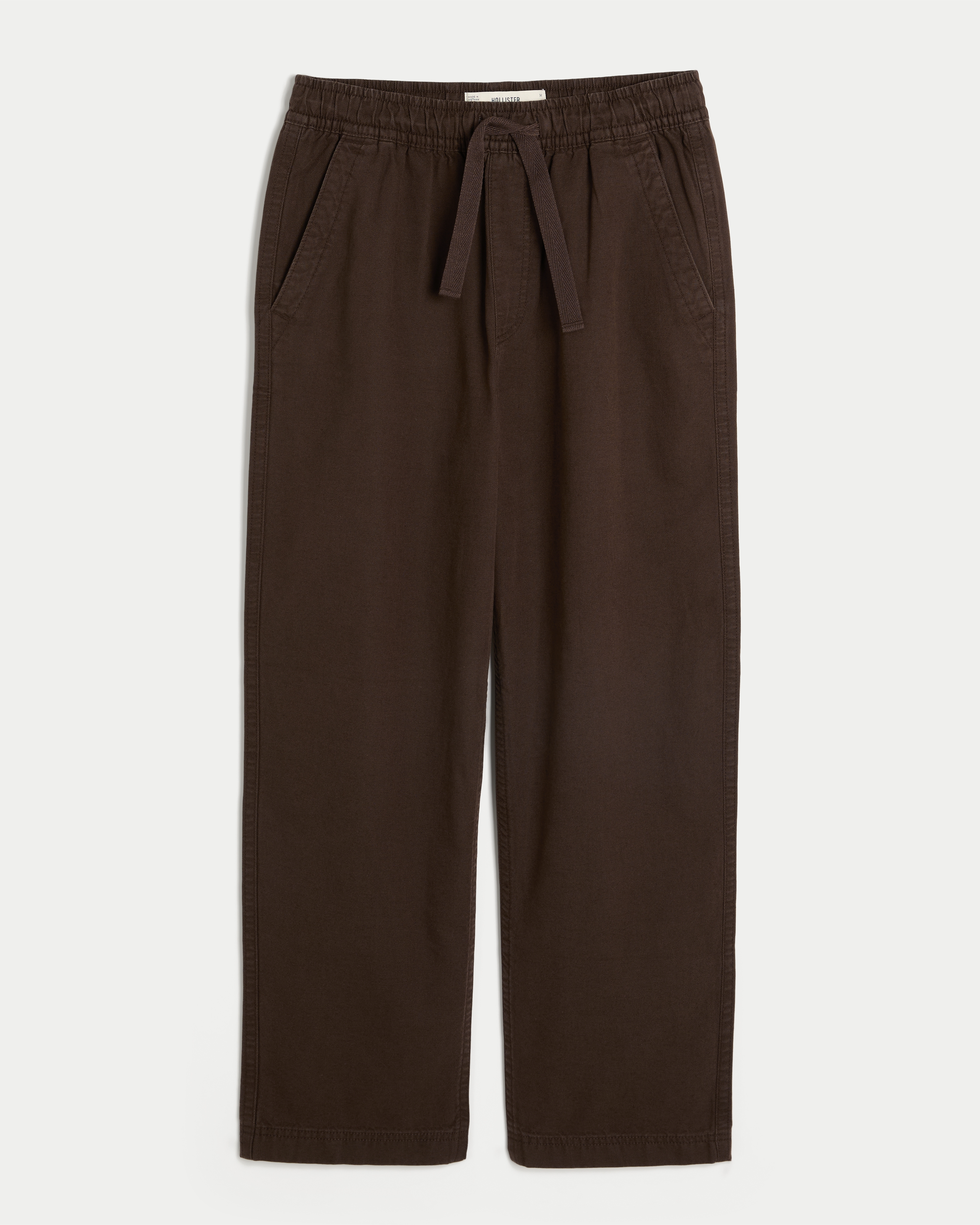 Baggy Canvas Pull-On Pants