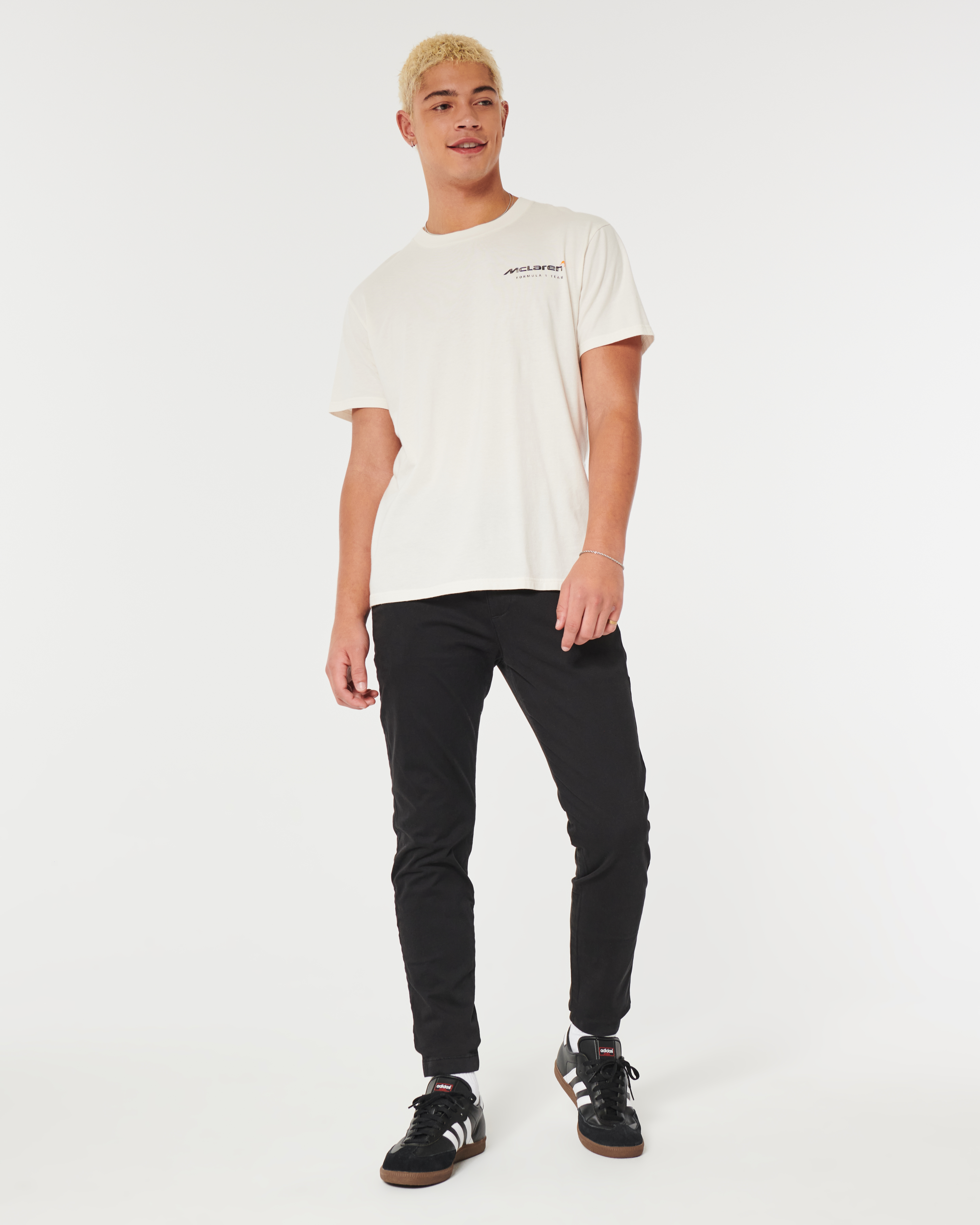 Men s Super Skinny Chino Pants in Black Size 34 X 30 from Hollister