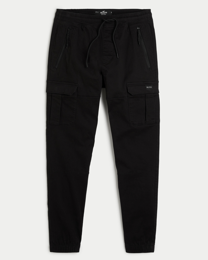 Men's Twill Cargo Joggers Men's Bottoms HollisterCo.ca