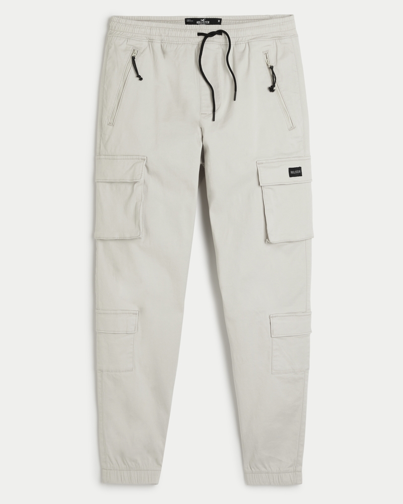 Hollister twill joggers online