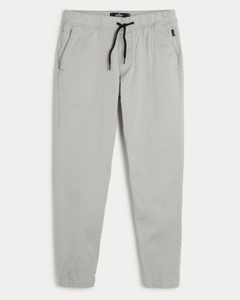 Skinny twill joggers online