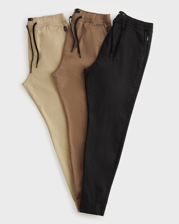 Men's Twill Joggers, Men's Bottoms