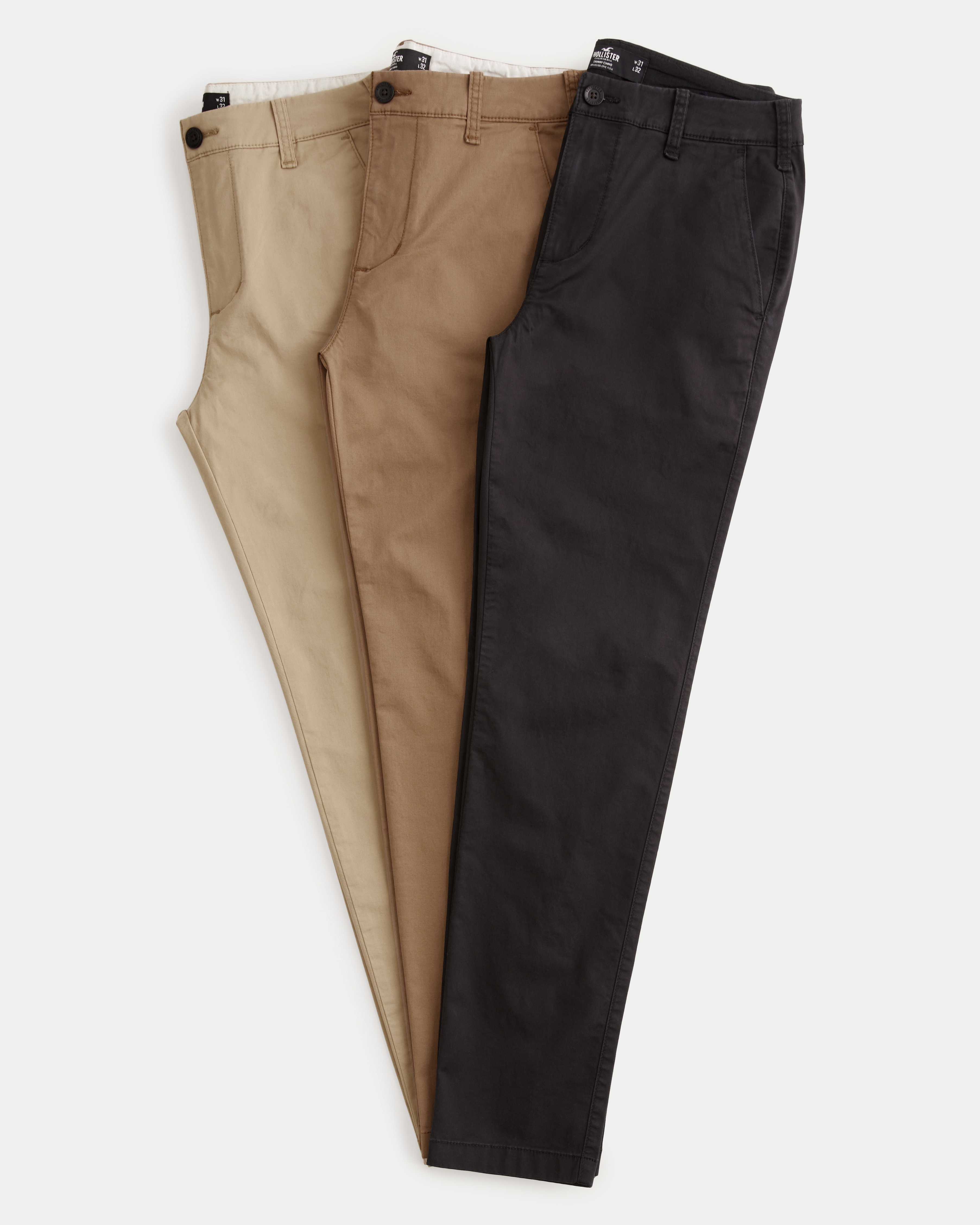 Skinny khaki chino store pants