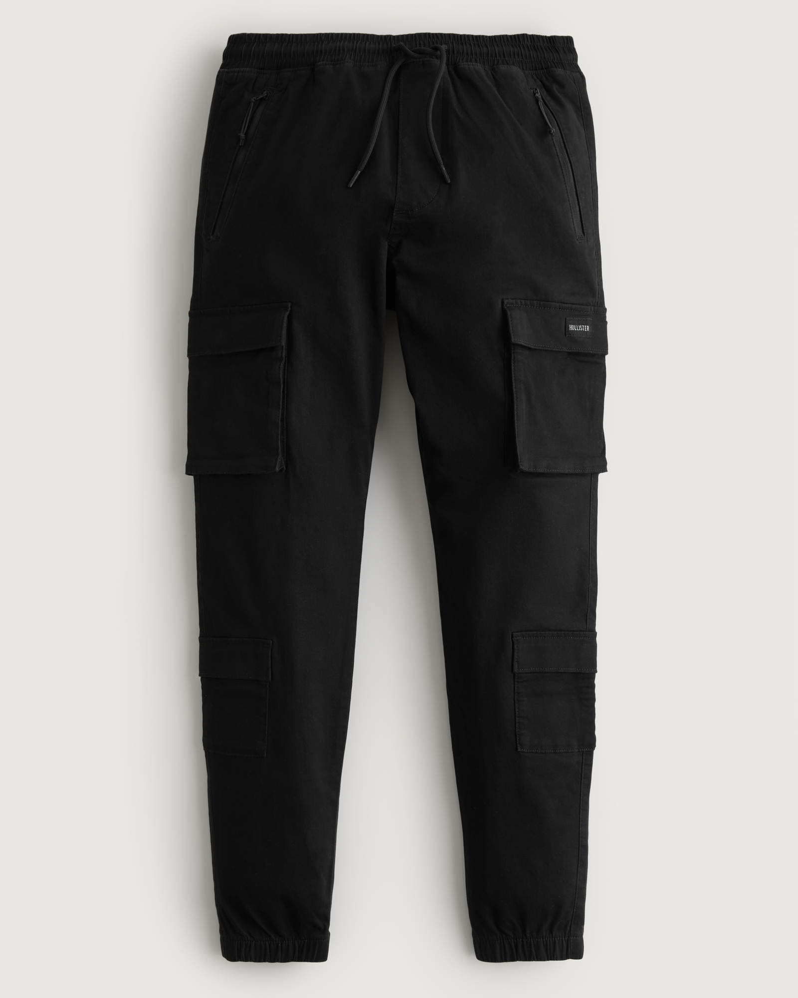 Hollister Straight Sweatpants in Black for Men