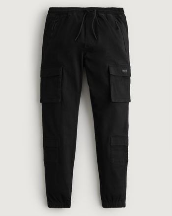 Men's Twill 4-Pocket Cargo Joggers, Men's Bottoms