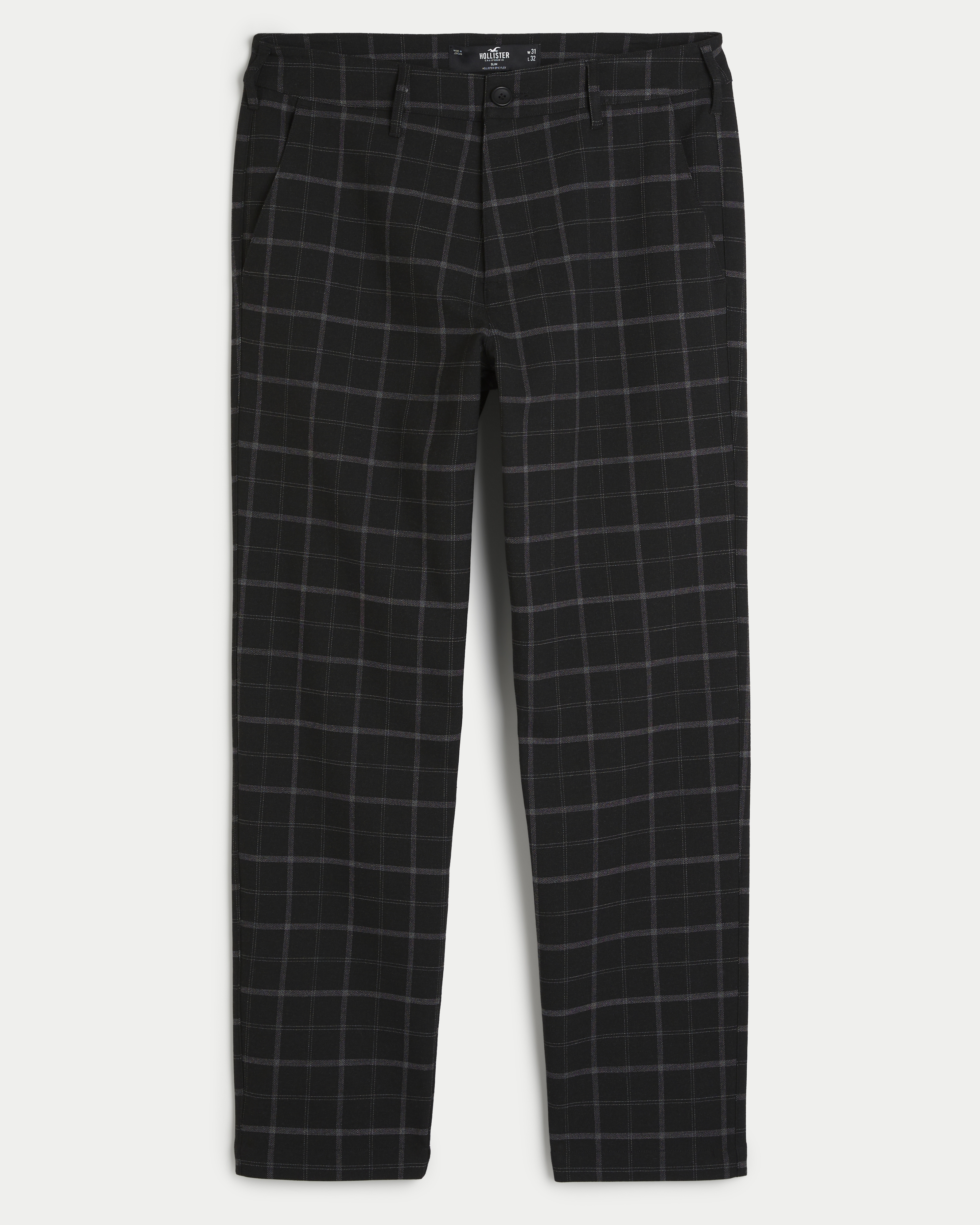 Plaid 2025 pants hollister