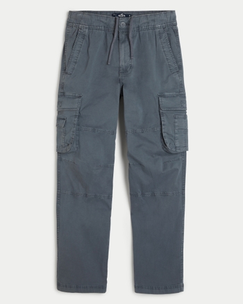 Men's Slim Straight Pull-On Cargo Pants | Men's Clearance | HollisterCo.com