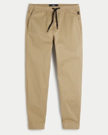 Men's Twill Joggers | Men's Clearance | HollisterCo.com