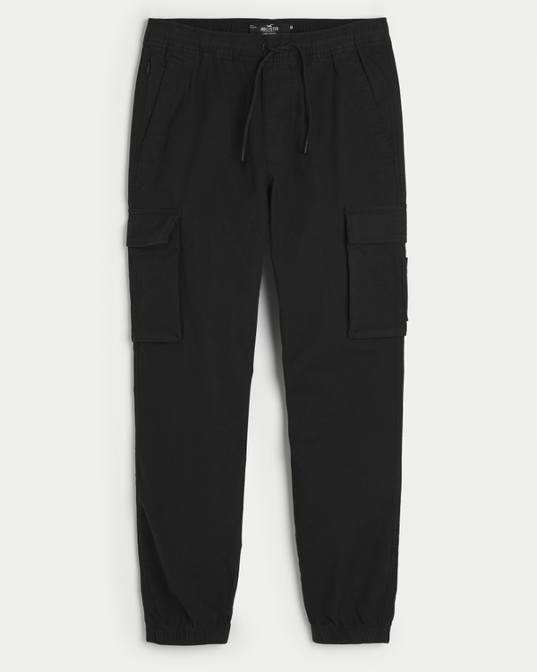 HOLLISTER MEN STRAIGHT LEG SWEATPANTS BIG APPLIQUE LOGO - WOWSOUQ