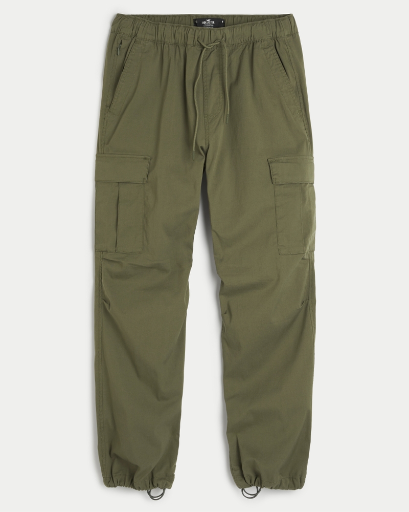 Men s Loose Cargo Parachute Pants Men s Sale HollisterCo