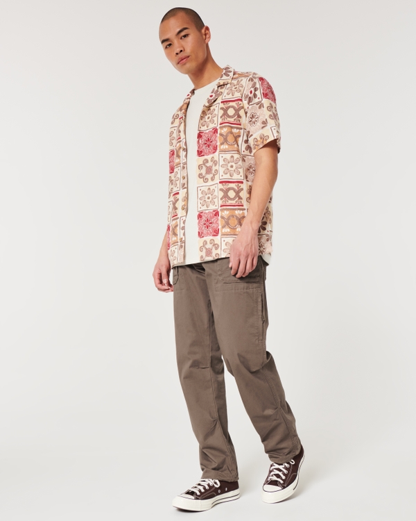 Straight Flight Pants, Brown