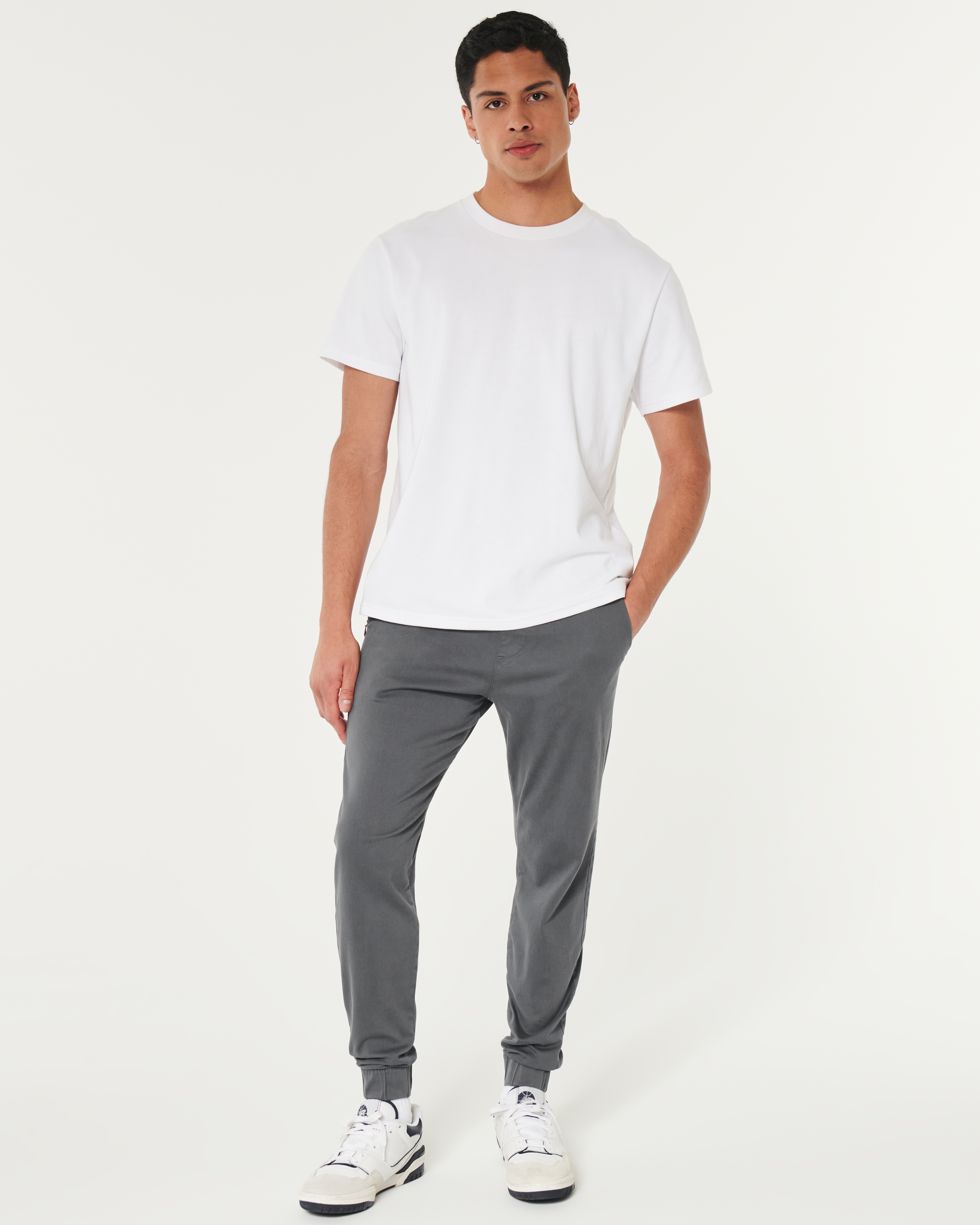 Hollister high cheap rise twill joggers