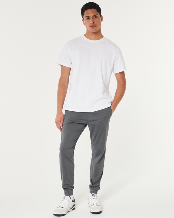 Men's Light Wash Just Like Knit Relaxed Denim Joggers
