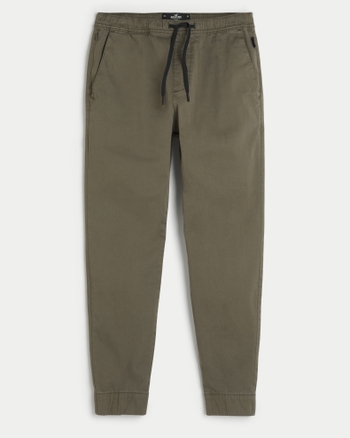 Mens discount twill joggers