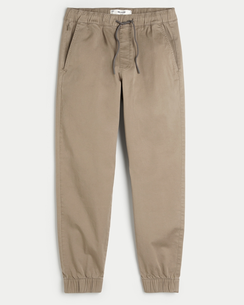 Men s Relaxed Twill Joggers Men s Bottoms HollisterCo