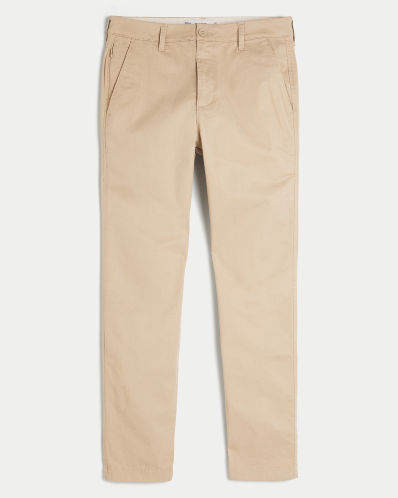 Men s Skinny Chino Pants in Light Khaki Size 30 X 28 from Hollister