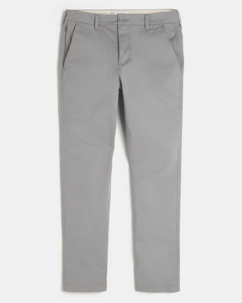 Men s Skinny Chino Pants in Grey Size 30 X 32 from Hollister