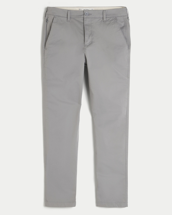 Skinny Chino Pants, Grey view 1
