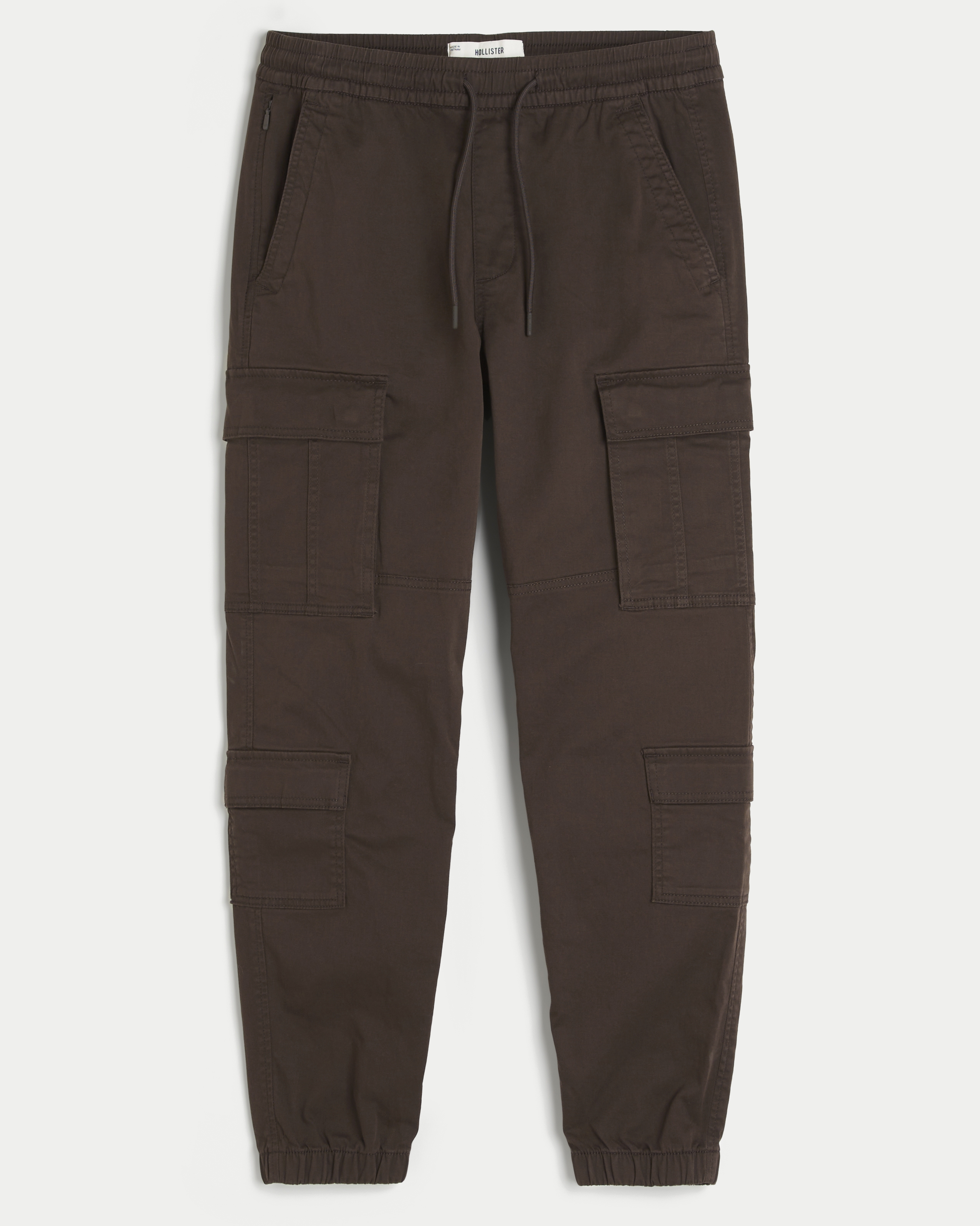 Relaxed Twill Cargo Joggers