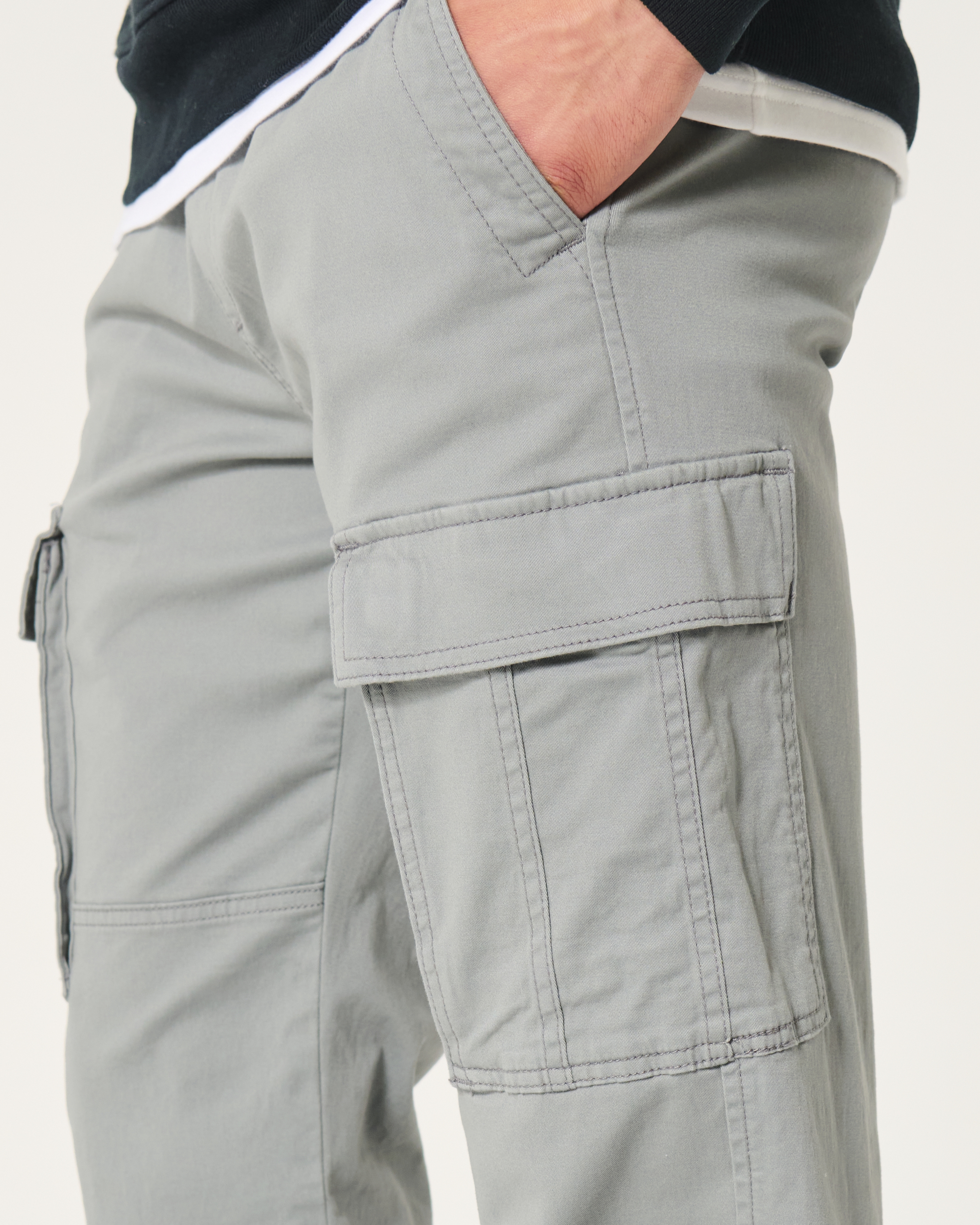 Men's Relaxed Twill Cargo Joggers | Men's Clearance