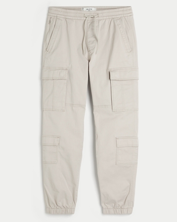 Men s Relaxed Twill Cargo Joggers Men s Bottoms HollisterCo
