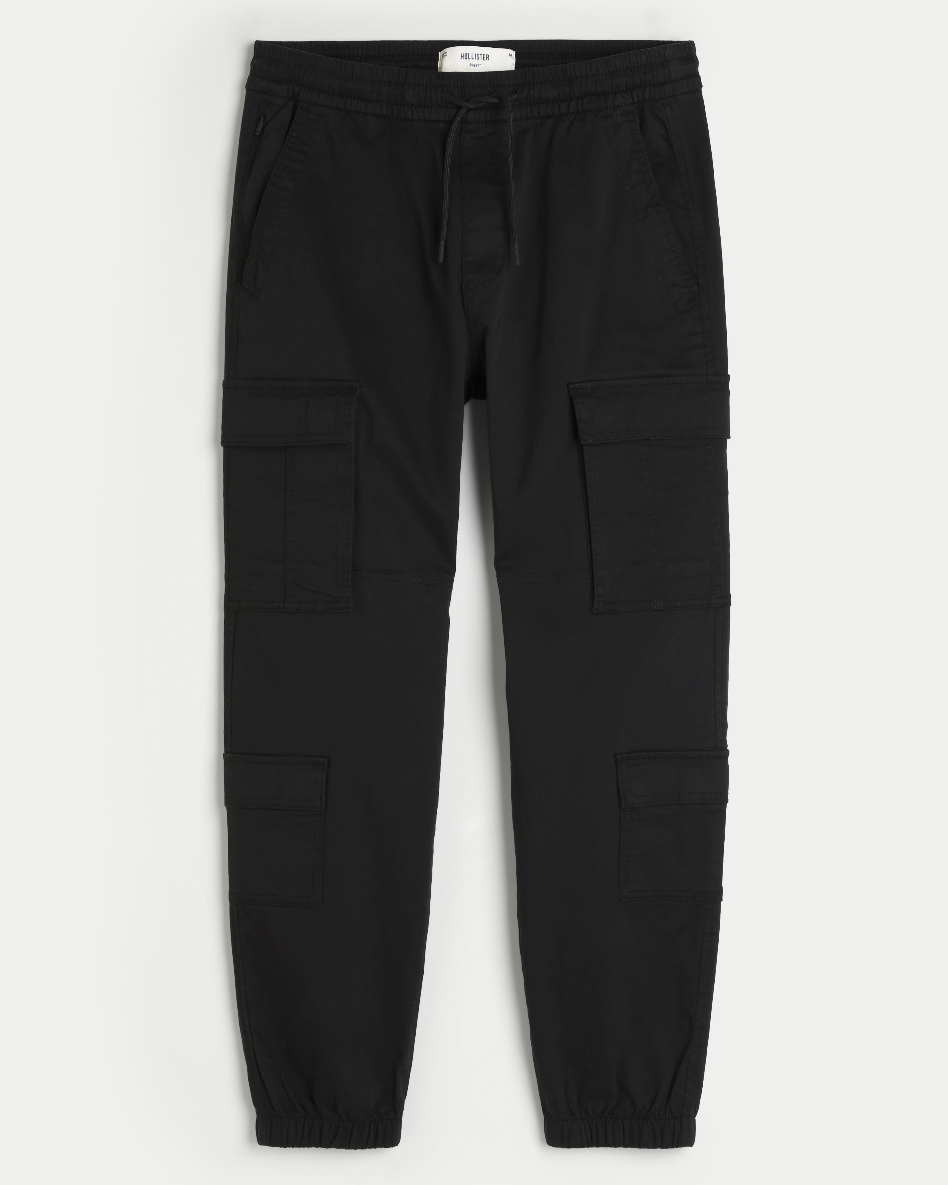 Relaxed Twill Cargo Joggers