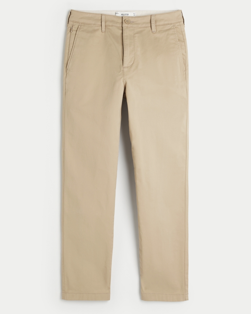 Men's Slim Straight Chino Pants | Men's Bottoms | HollisterCo.com