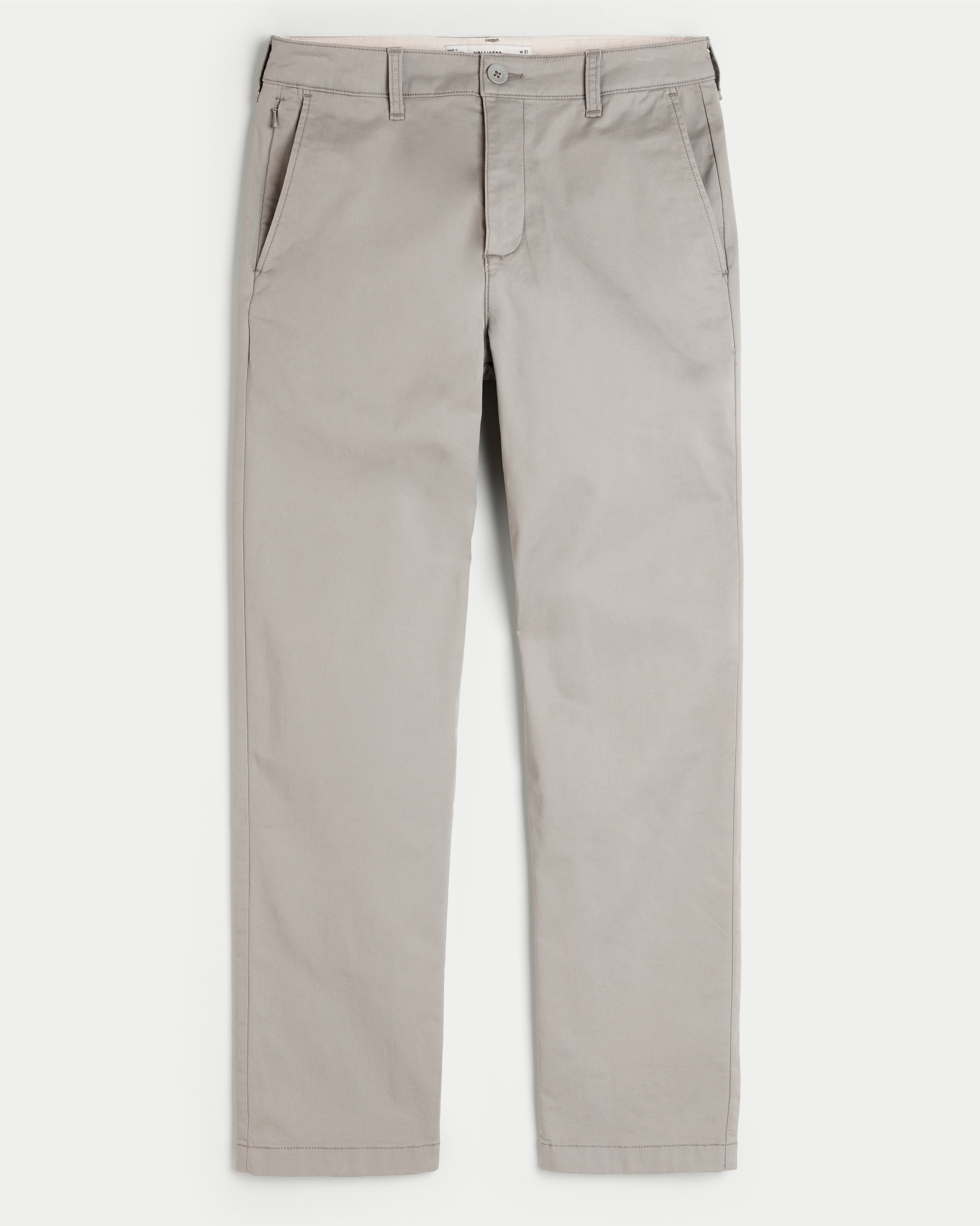 Men s Slim Straight Chino Pants in Light Gray Size 30 X 32 from Hollister