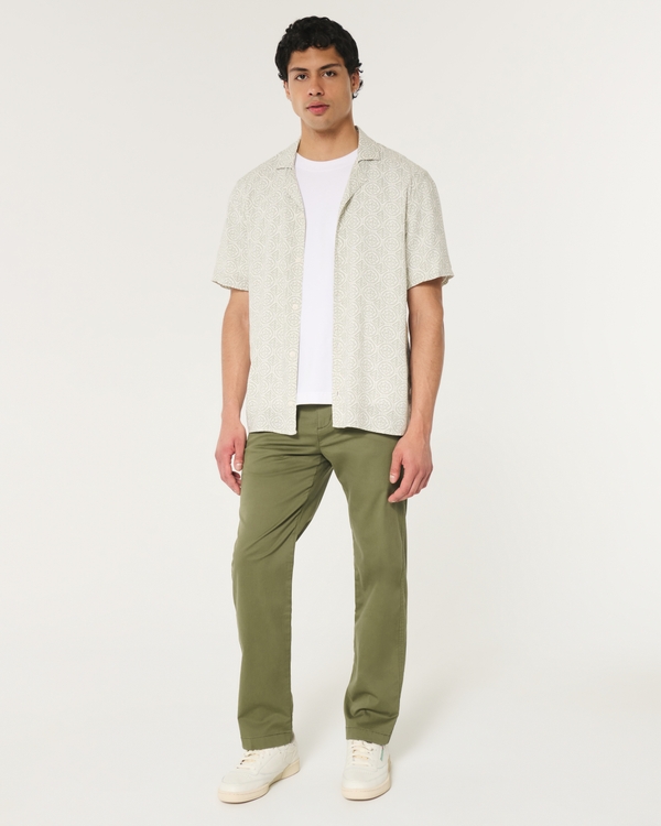 Straight Chino Pants, Olive