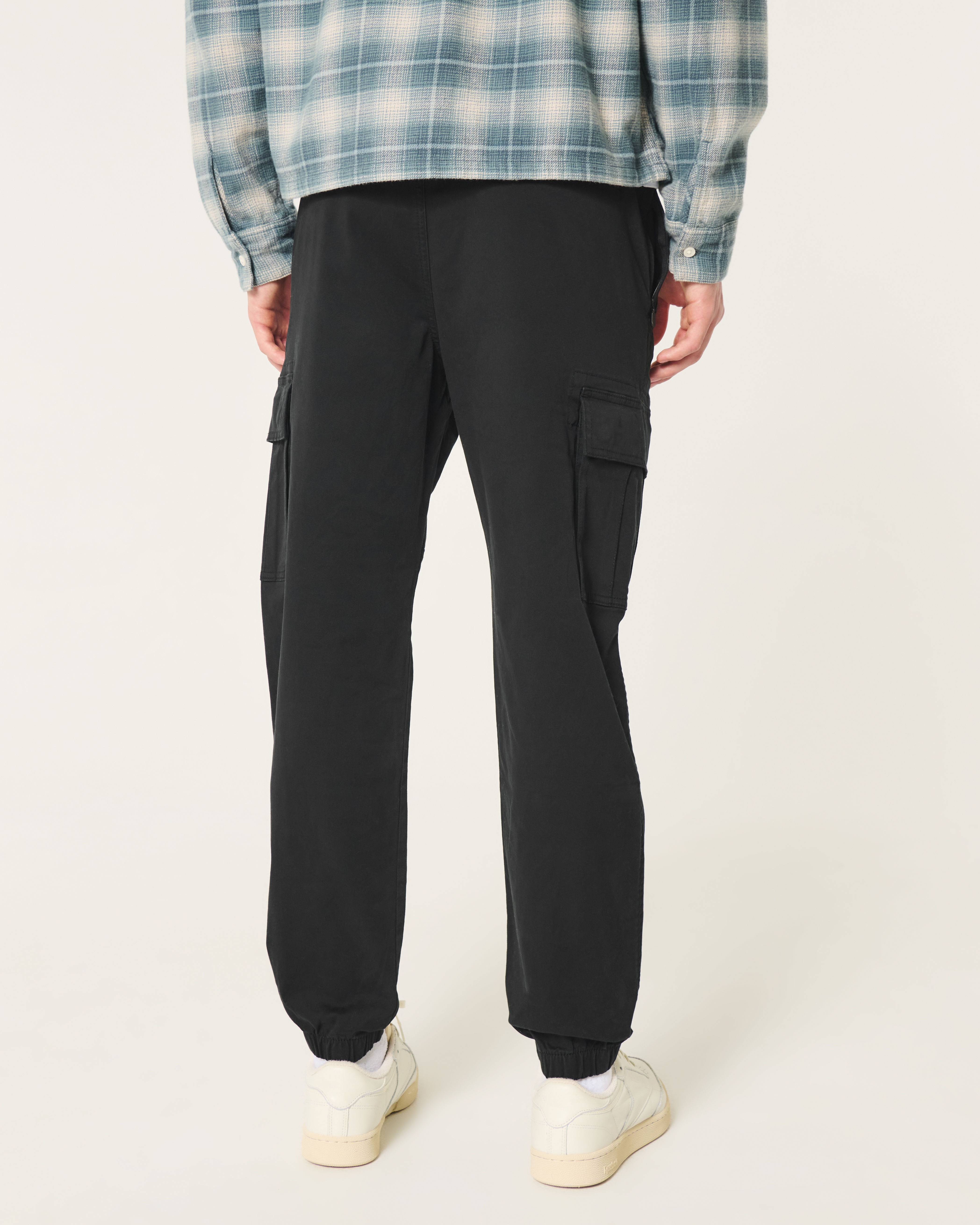 Relaxed Twill Cargo Joggers