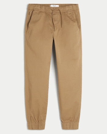 Men s Relaxed Twill Joggers Men s Bottoms HollisterCo
