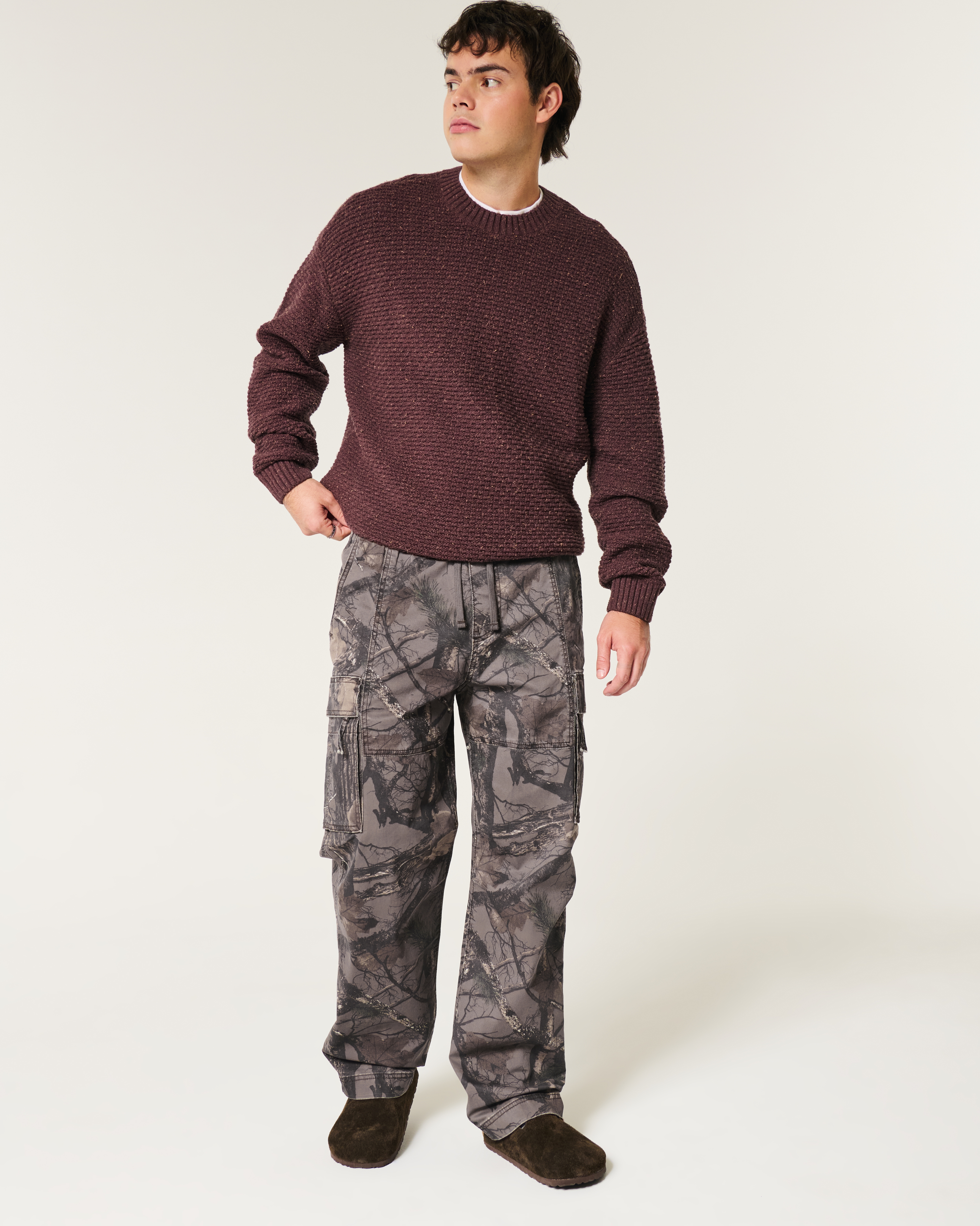 Baggy Camo Cargo Pull-On Pants