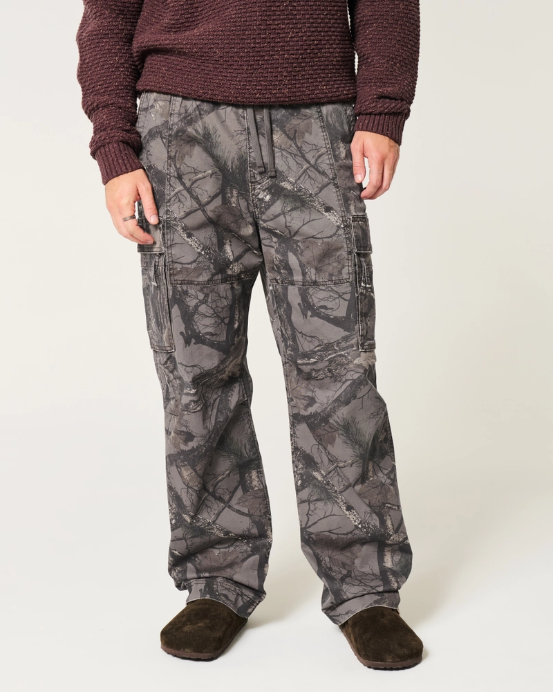 Baggy Camo Cargo Pull-On Pants