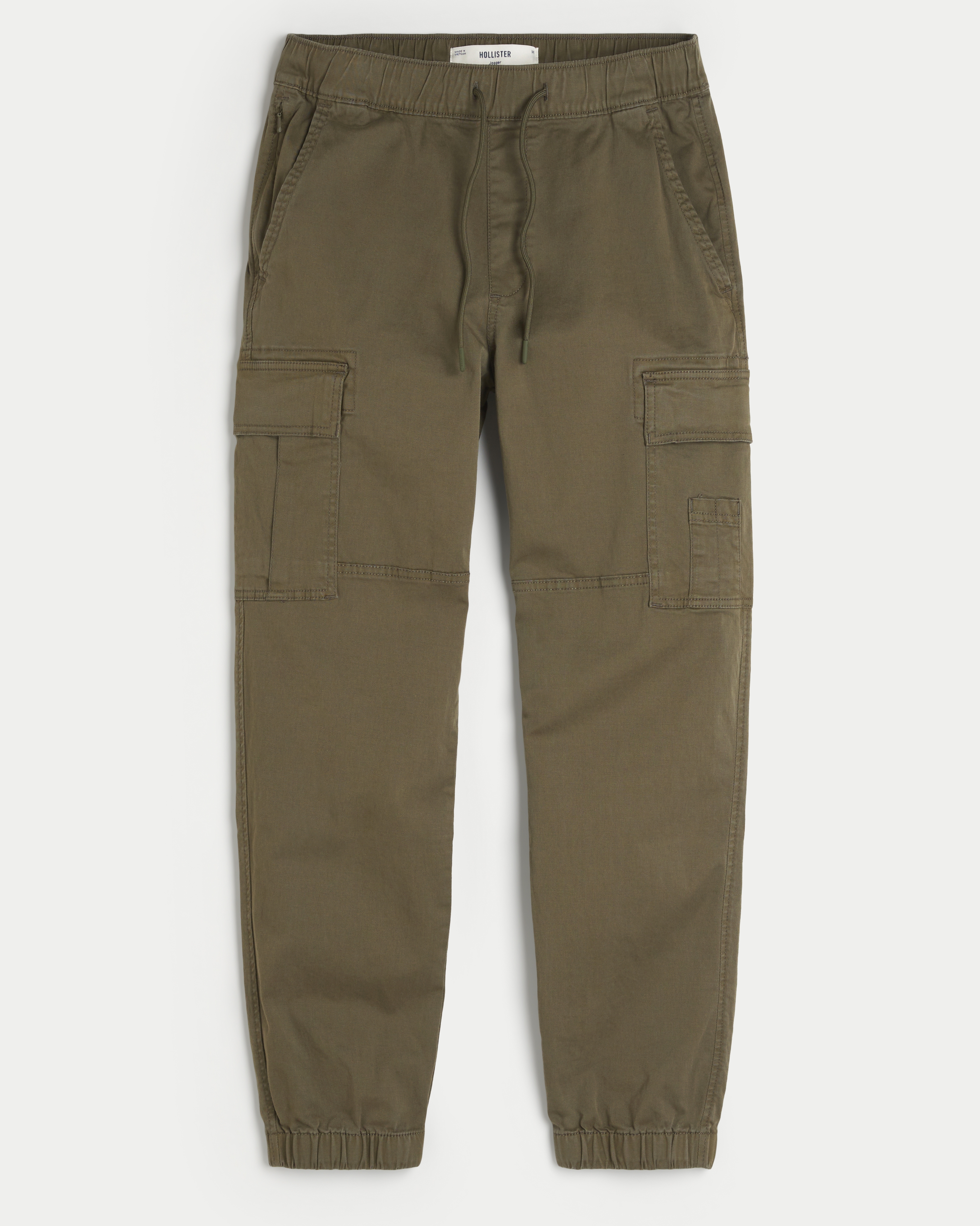 Relaxed Twill Cargo Joggers