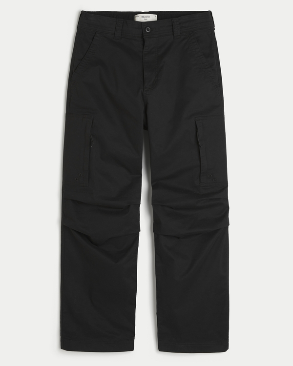 Baggy Cargo Pants, Black