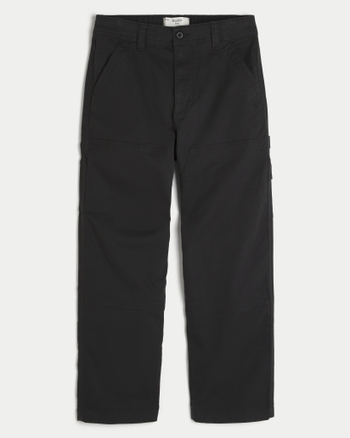 Mens Casual Baggy Pants Elastic Waist Loose Soft Trousers