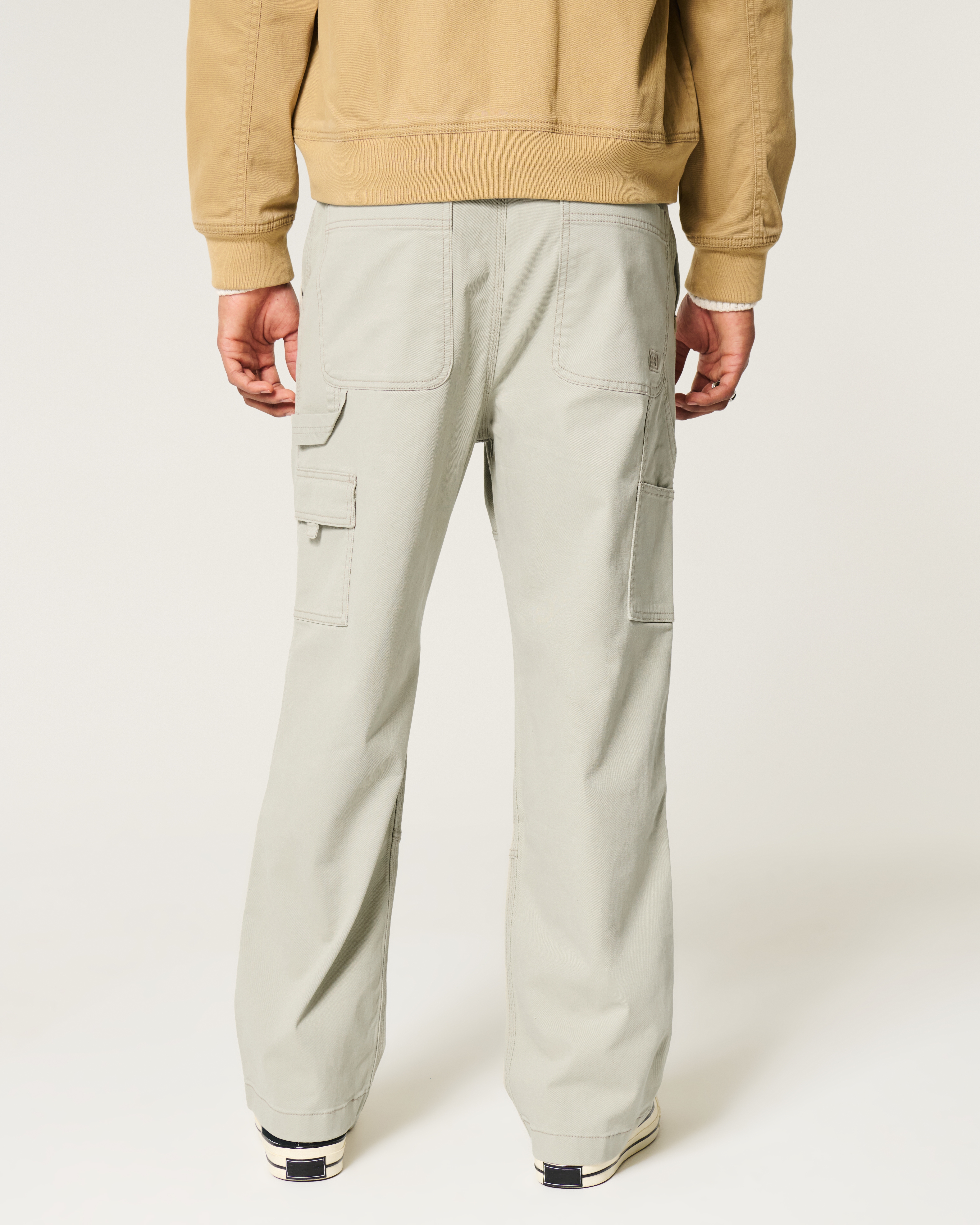 パンツ OHOTORO Worker Cargo Pants khaki s(long) Men's Baggy Workwear Pants | Men's Clearance | HollisterCo.com