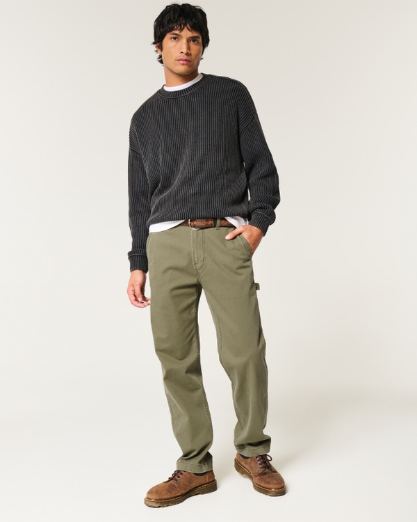 Loose Painter Pants, Olive