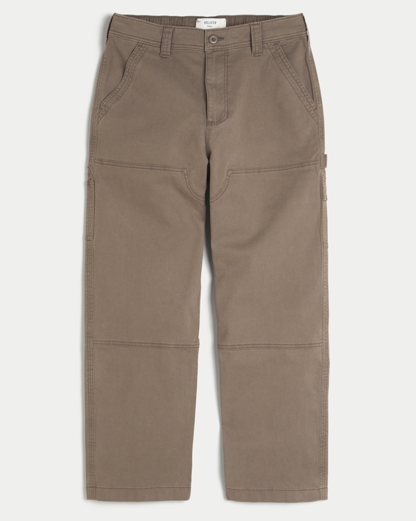 Heavyweight Baggy Carpenter Pants, Brown