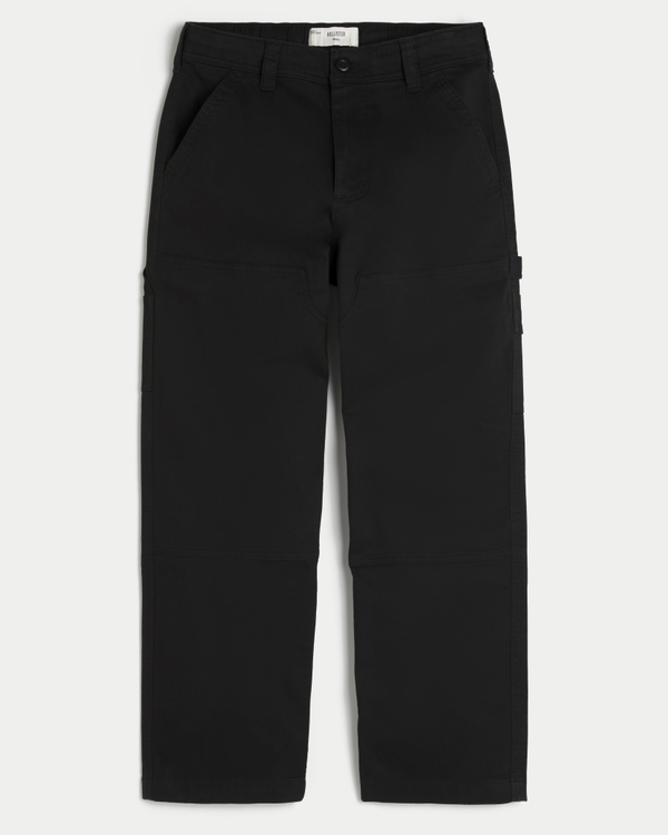 Heavyweight Baggy Carpenter Pants, Black