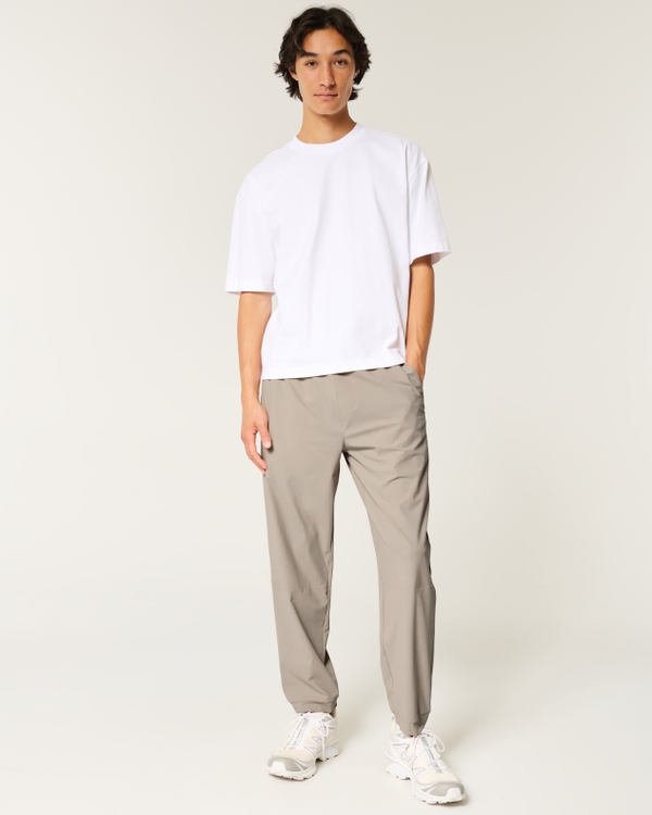 Relaxed Taper Pants, Tan view 1